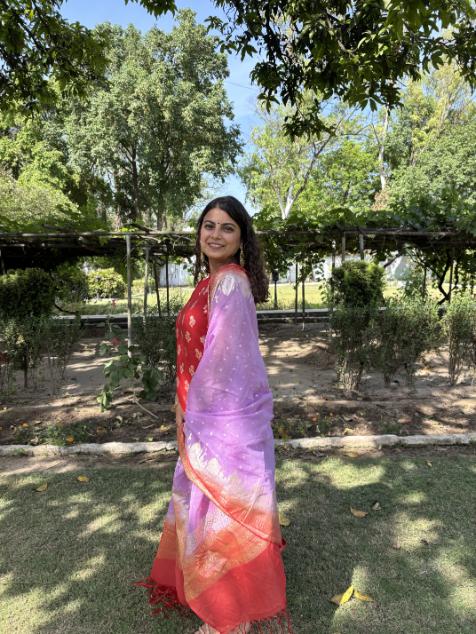 Alia Banarsi Silk Stitched Suit - Image 2
