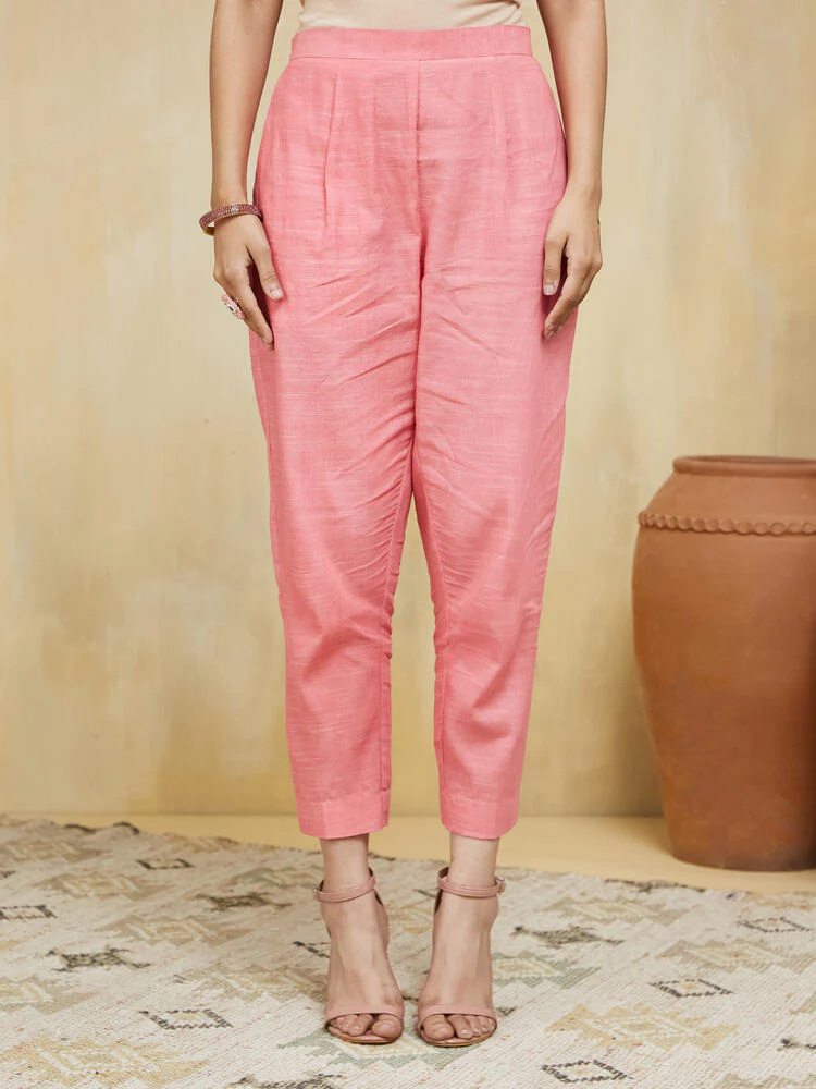 Apricot Embroidered Cotton Unstitched Suit Set - Image 11