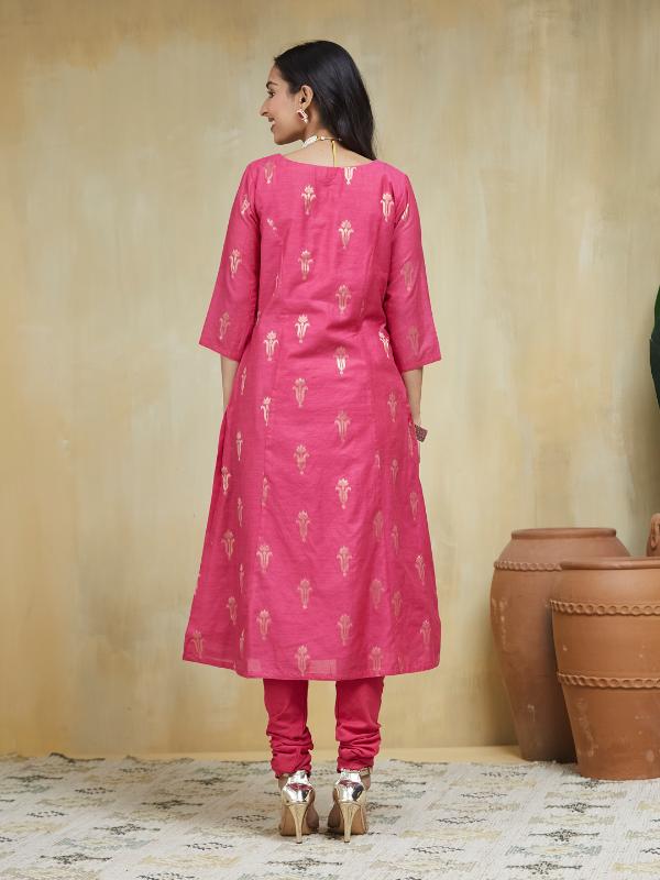 Blush Petal Stitched Suit Set - Image 8