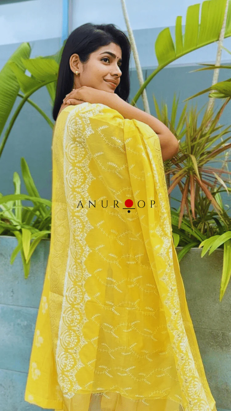 Dahliya Chanderi Silk Suit - Image 4