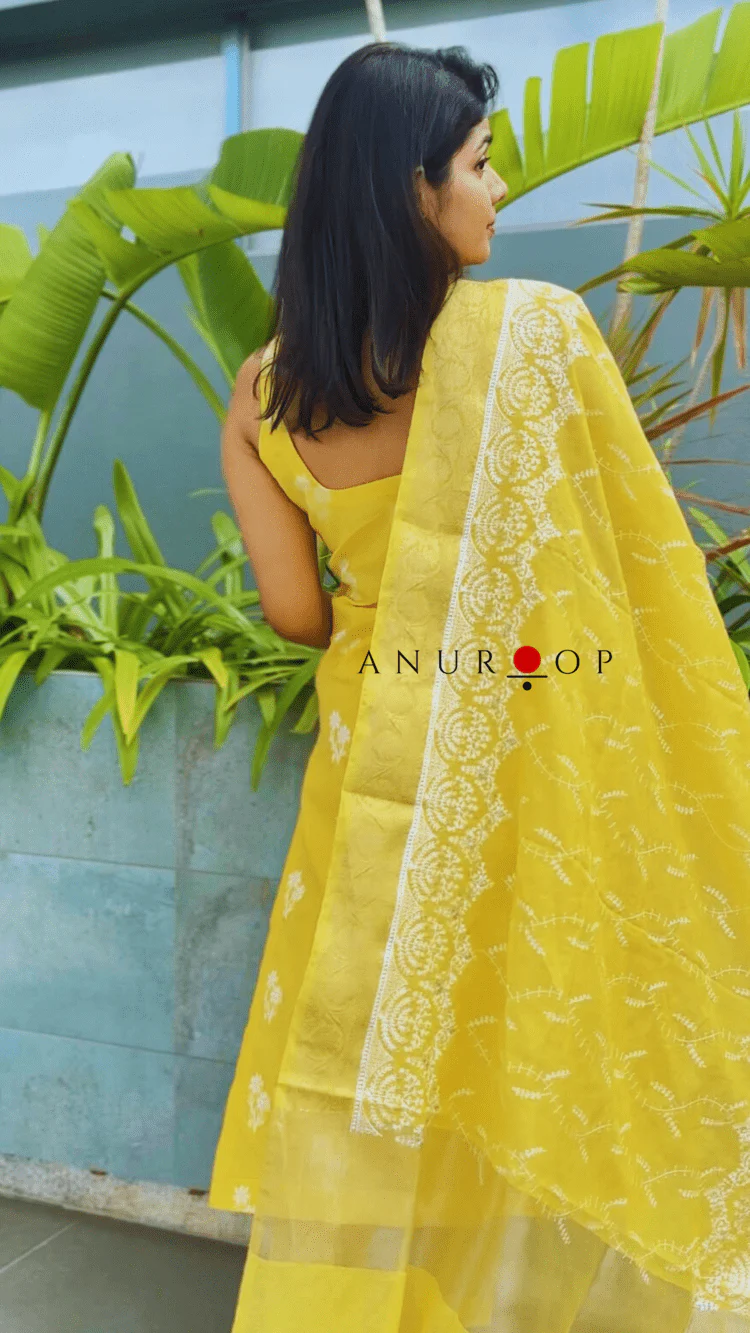 Dahliya Chanderi Silk Suit - Image 6