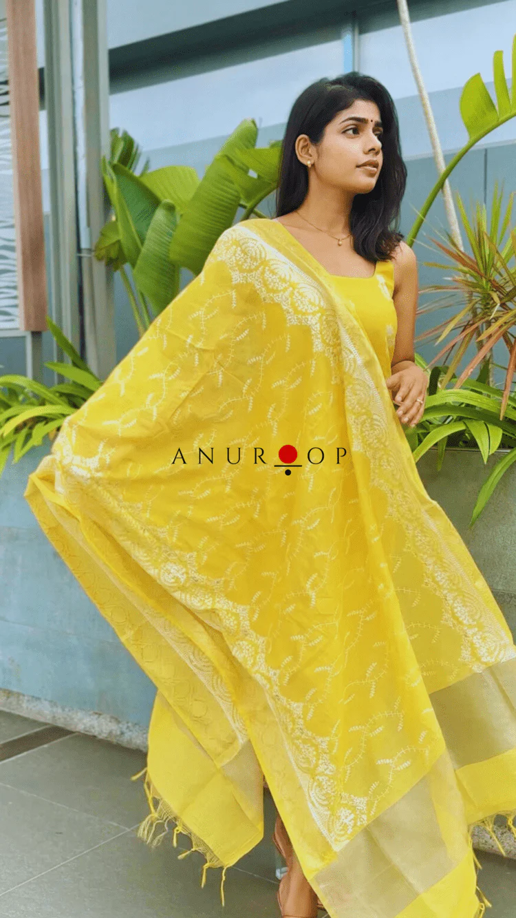 Dahliya Chanderi Silk Suit - Image 7