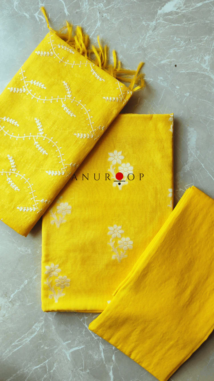 Dahliya Chanderi Silk Suit - Image 9