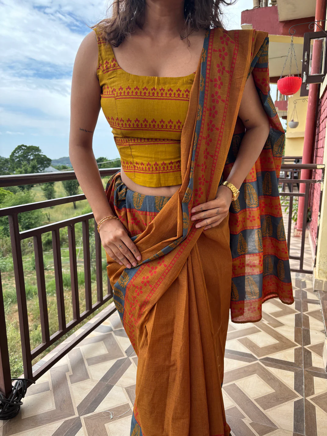 Dandellion Cotton Saree - Image 7