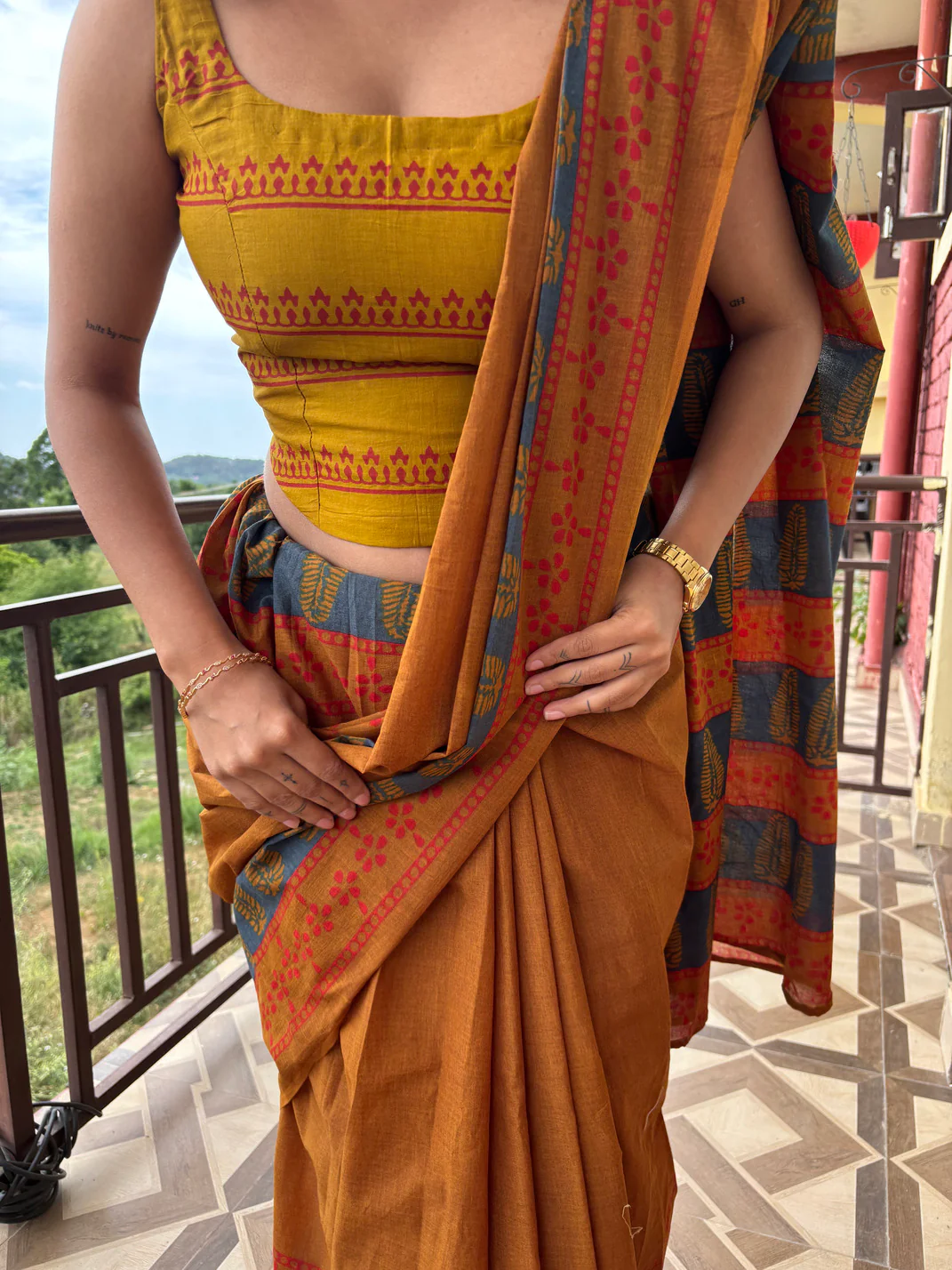 Dandellion Cotton Saree - Image 8