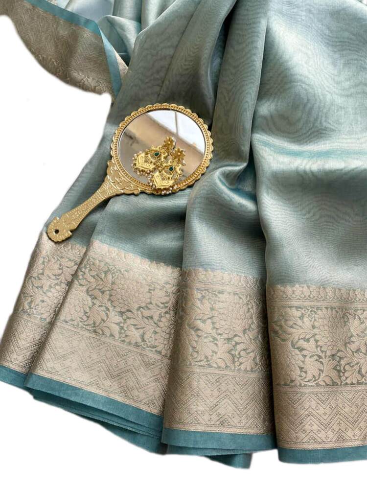 DilDooba Banarsi Tissue Saree - Image 5