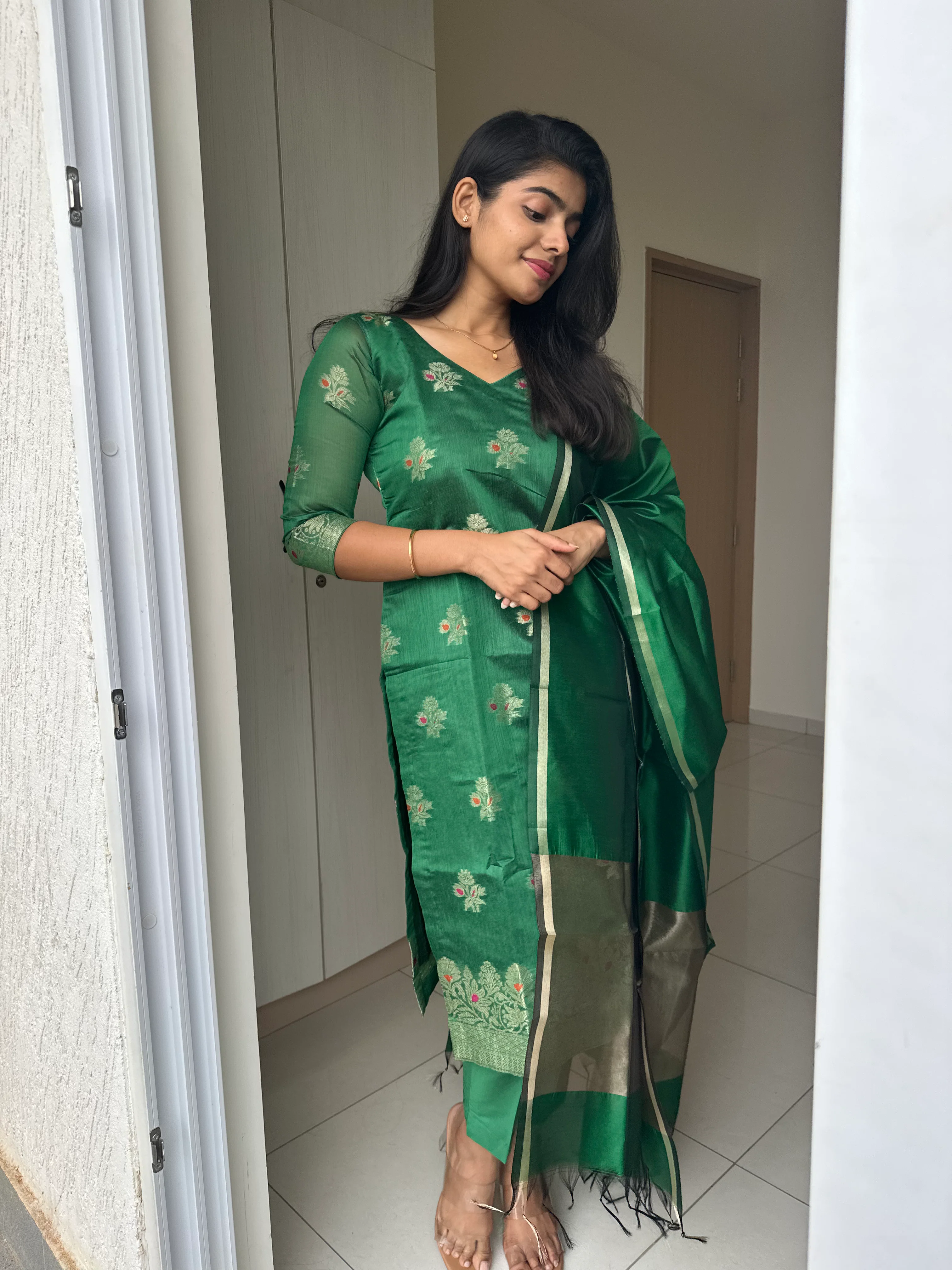Emerald Stitched Suit Set - Image 2