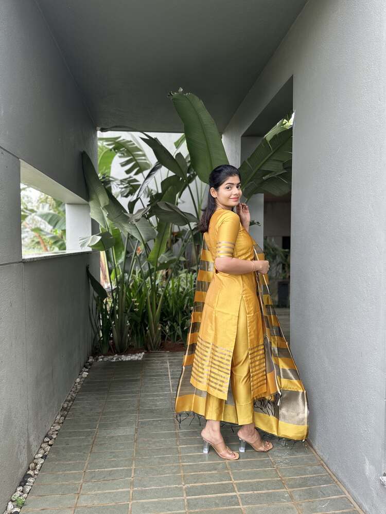 Amber Heart Rise Banarsi Silk Stitched Suit - Image 10