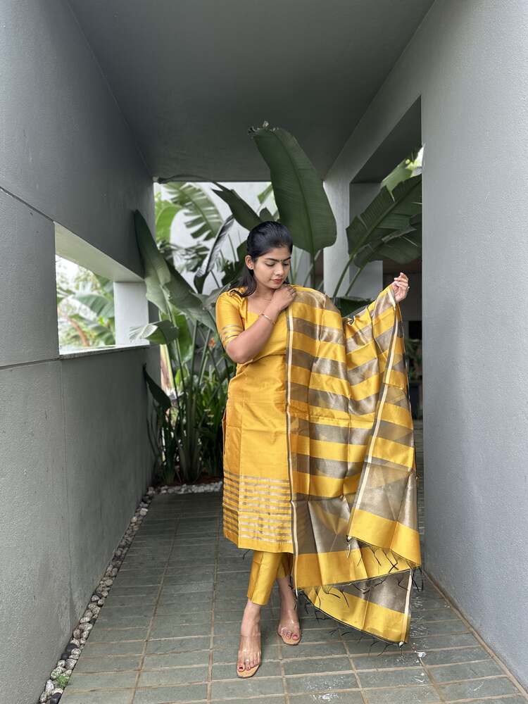 Amber Heart Rise Banarsi Silk Stitched Suit - Image 6