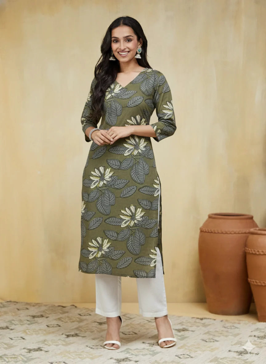 Rozana Cotton Kurta - Image 4