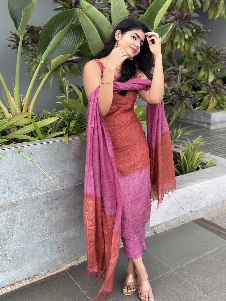 Lady In Pink Stitched Suit Set - Image 11