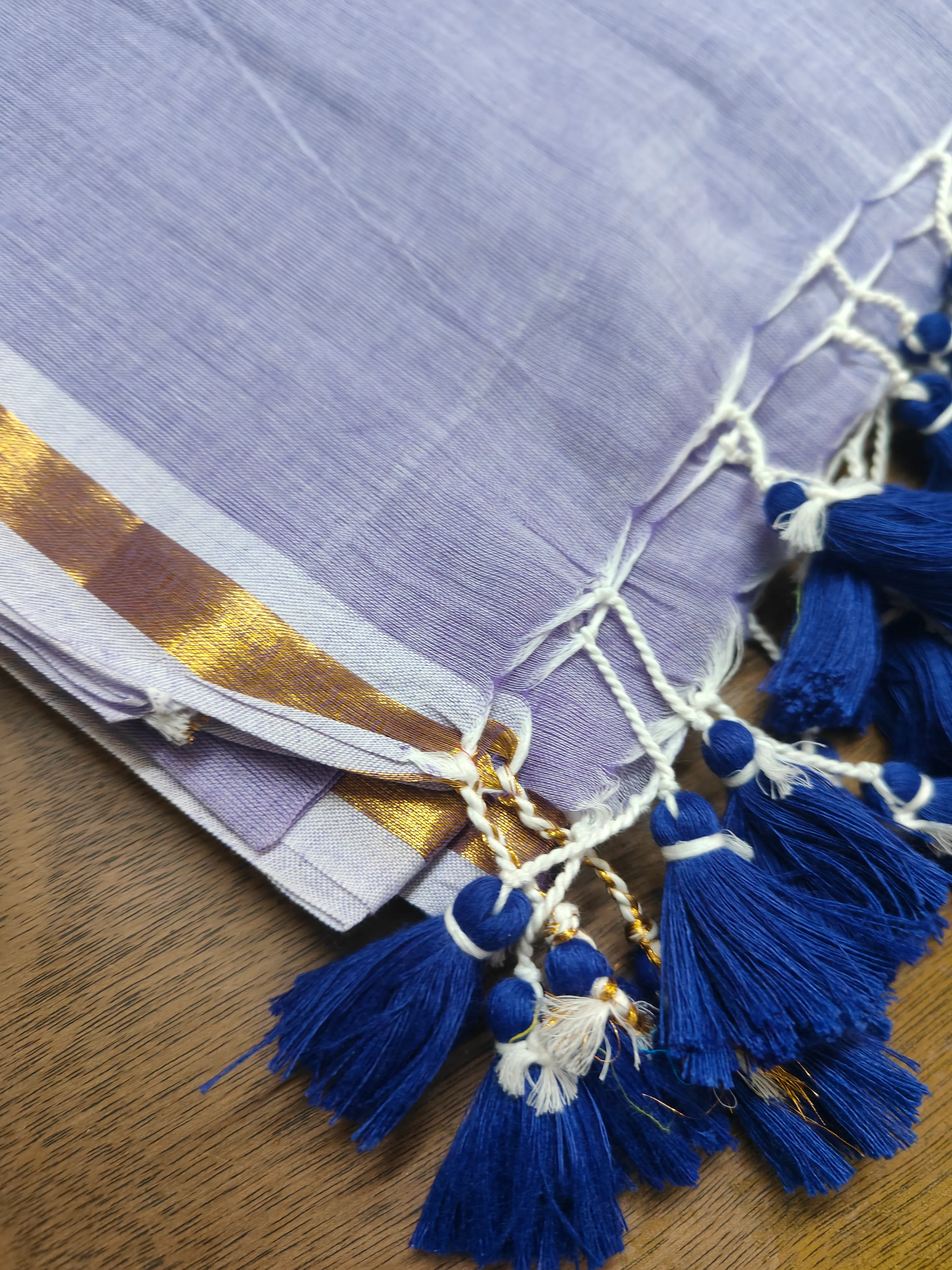 Lilac Love Mul Saree - Image 2