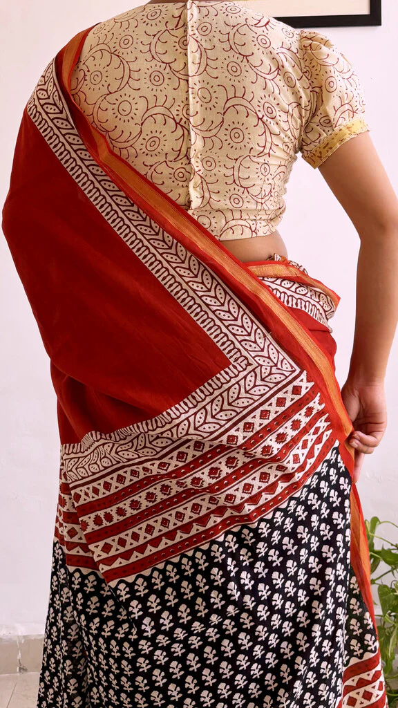 Mahira Cotton Zari Saree - Image 2