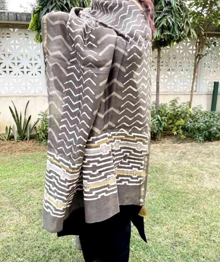 Leher Pure Chanderi Silk Dupatta