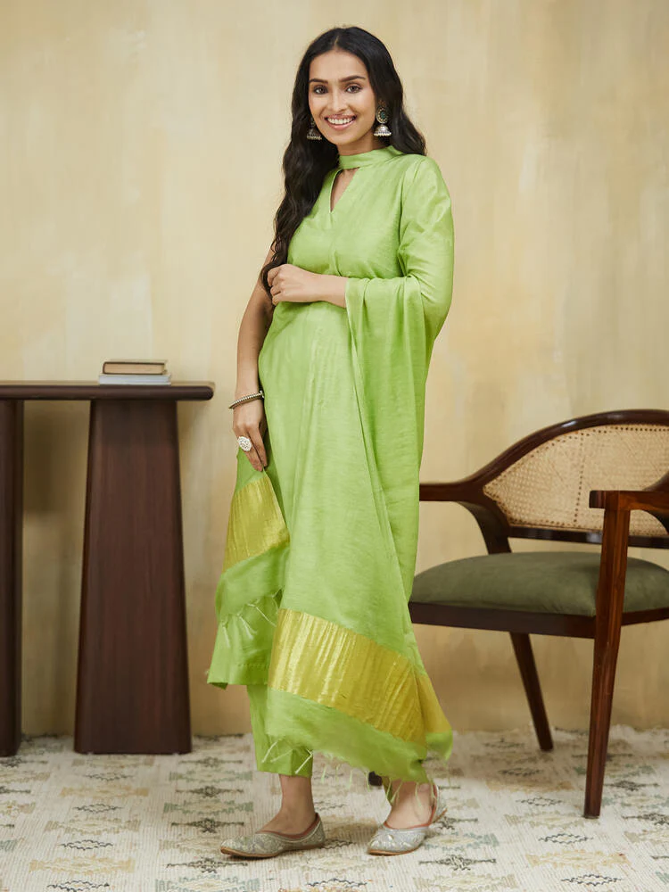 Mint Love Unstitched Suit Set - Image 3