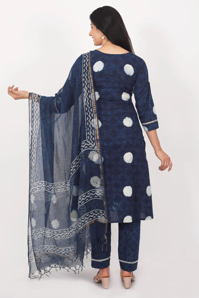 Neel Cotton Unstitched Suit Set - Image 4