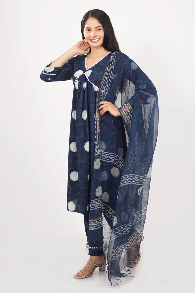 Neel Cotton Unstitched Suit Set - Image 5