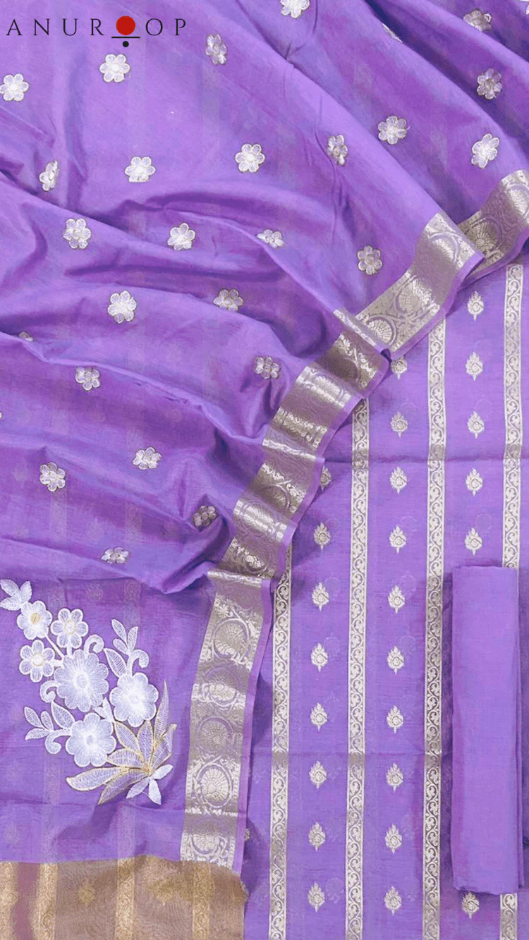 Nethram Chanderi Silk Suit - Image 5