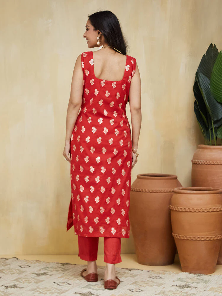 Shakti Chanderi Silk Suit - Image 7