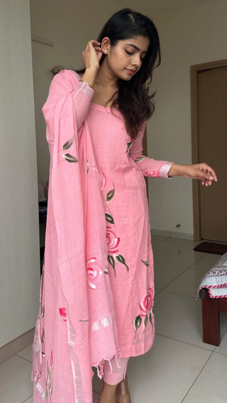 Shreyaahshi Linen Cotton Suit - Image 5