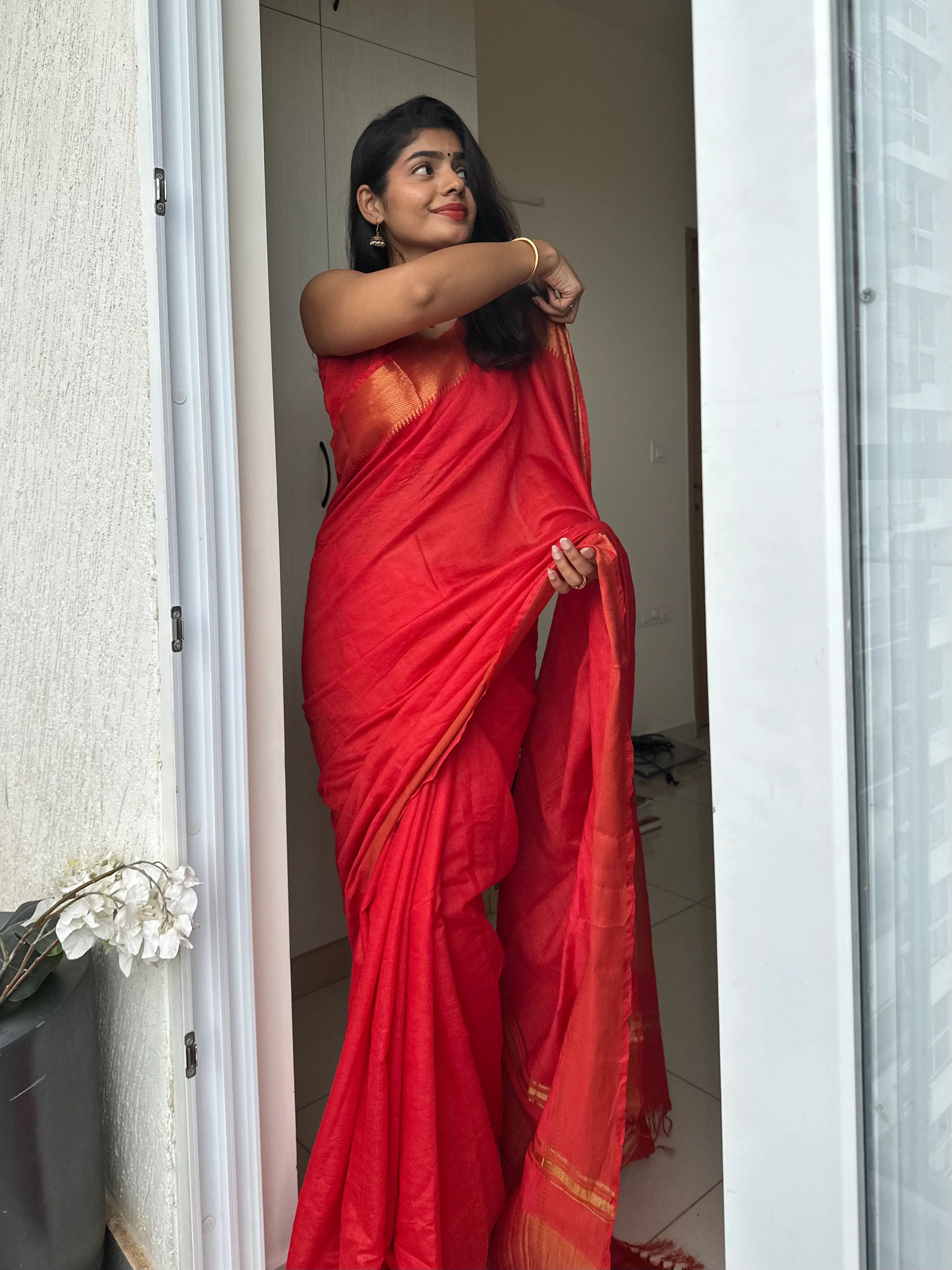 Sitara Mangalgiri Silk Saree - Image 7