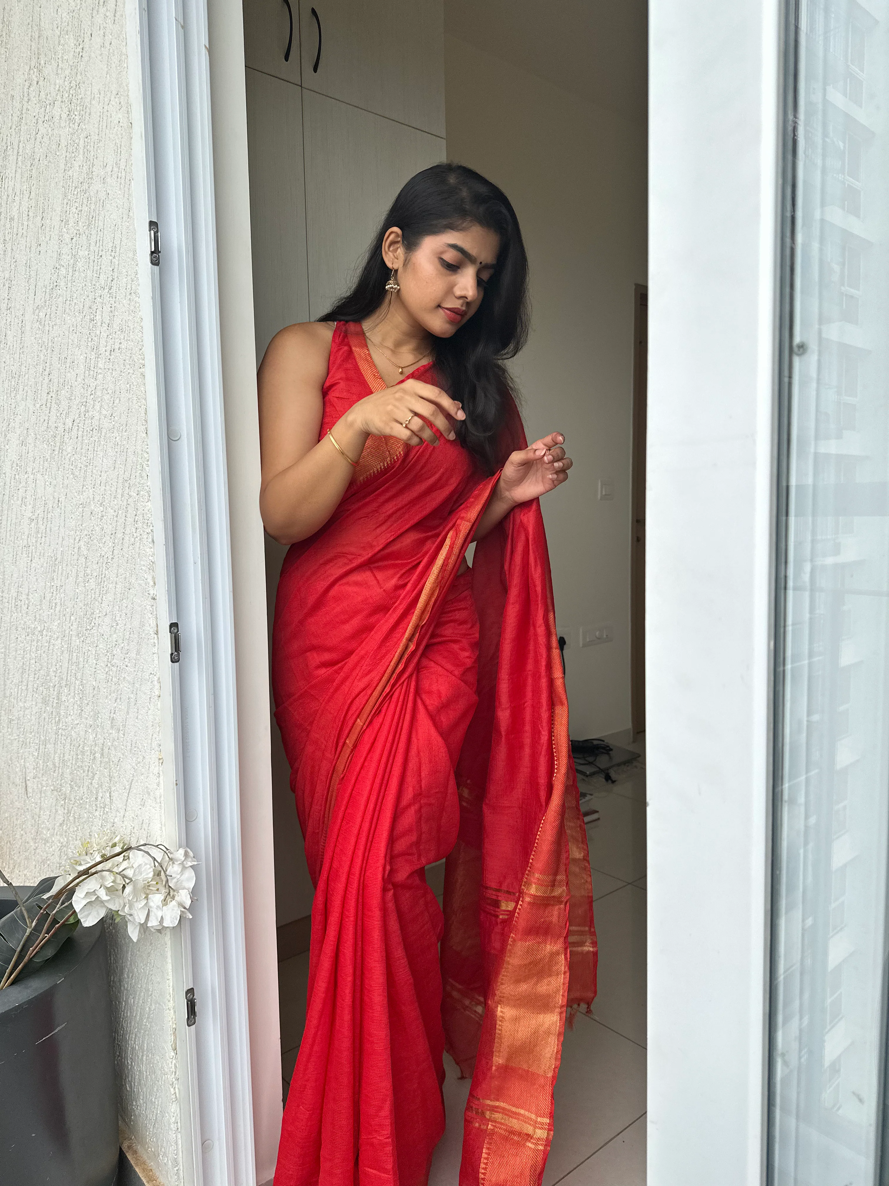 Sitara Mangalgiri Silk Saree - Image 8
