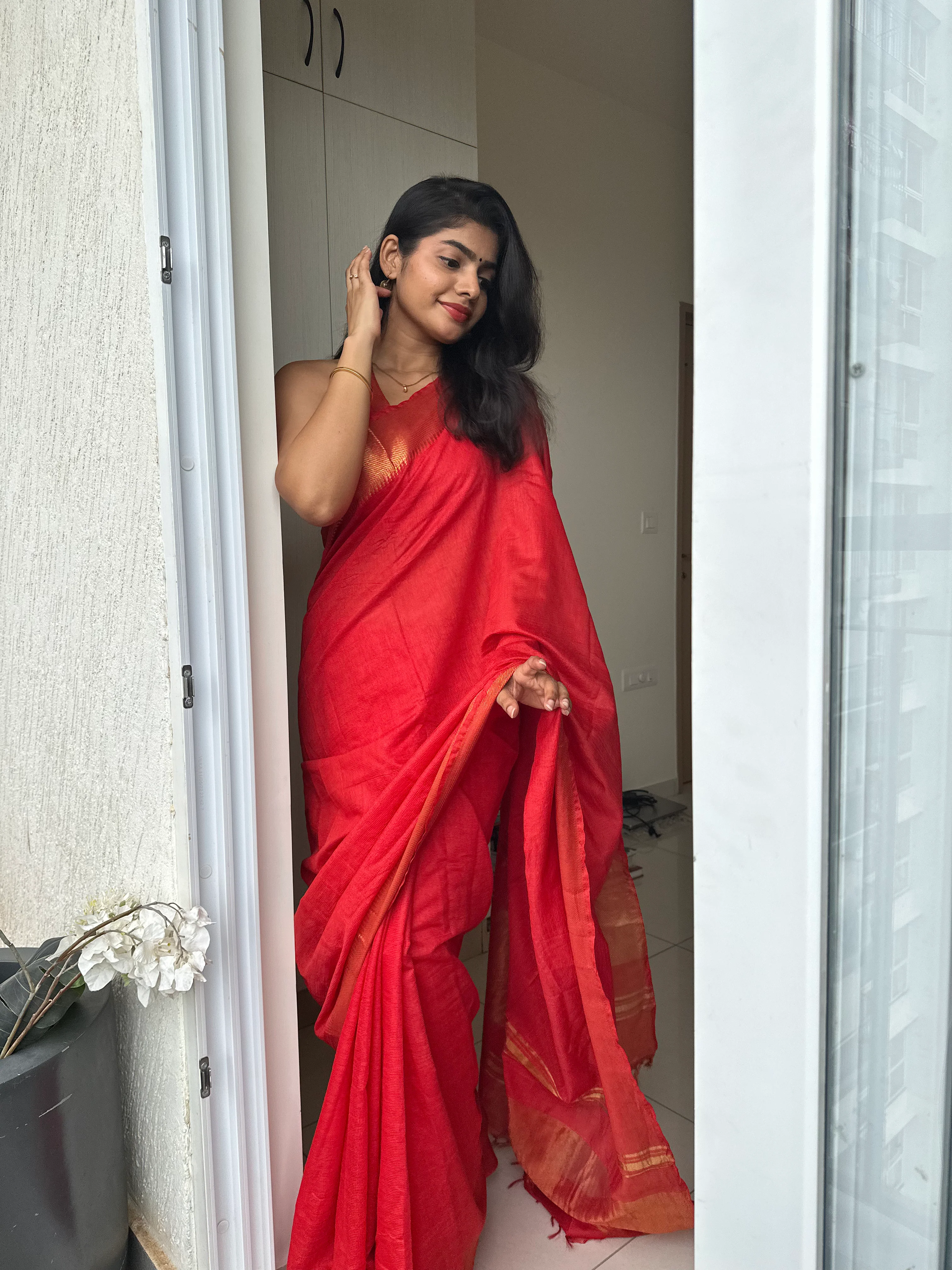 Sitara Mangalgiri Silk Saree - Image 9