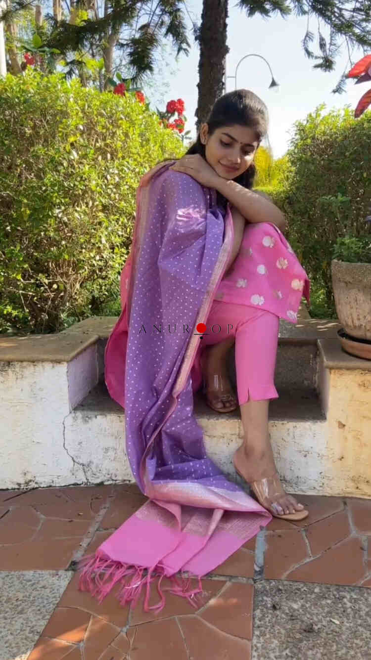 Tejasvi Chanderi Silk Suit - Image 2