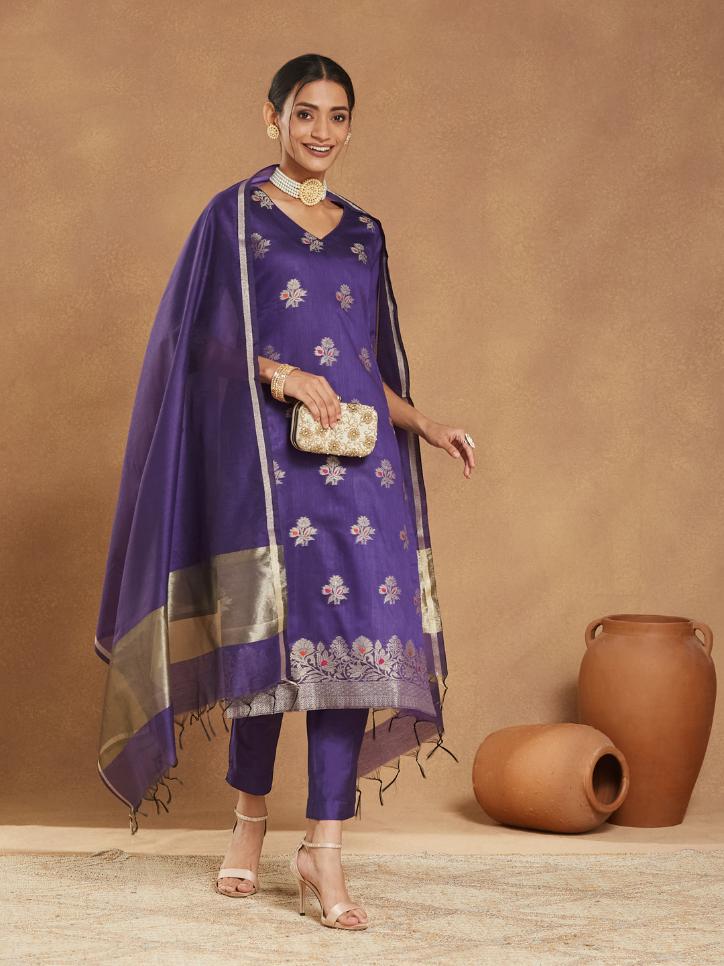Twilight Gleam Stitched Suit Set